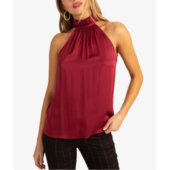 Trina Turk Women’s Pleated-Neck Sleeveless Top. Size small - Picture 1 of 1